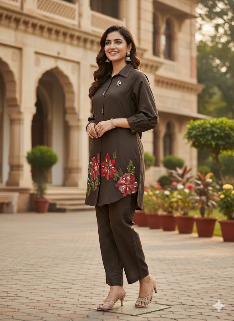 WOMEN ETHNIC CORD SET